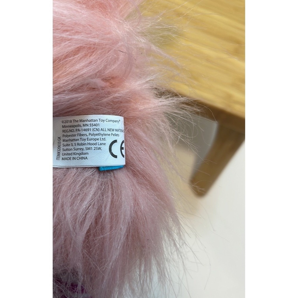 Manhattan Toy Company pink reindeer fur plush - Picture 7 of 7